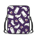 Cartoon Ghost Pattern Print Rectangular Crossbody Bag