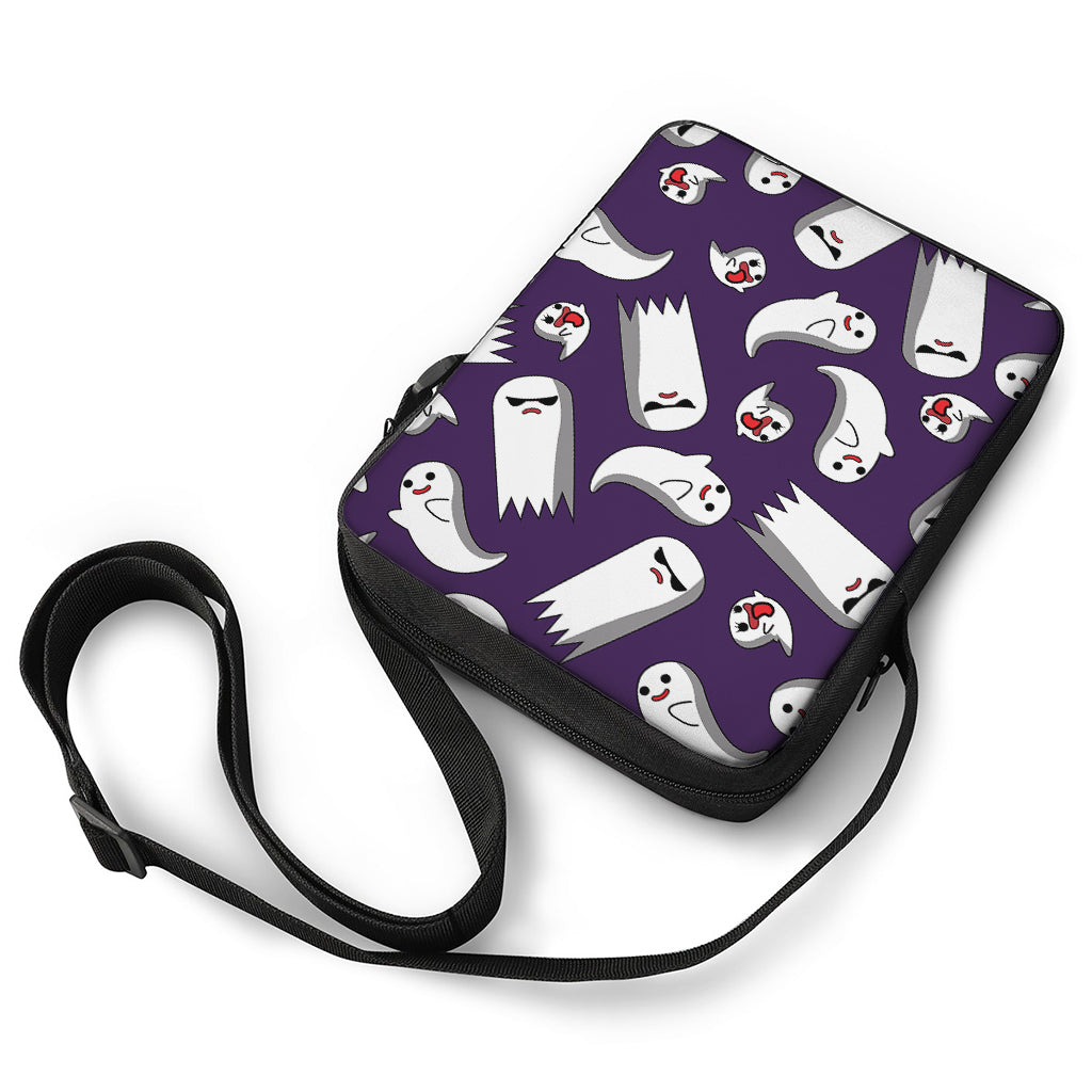 Cartoon Ghost Pattern Print Rectangular Crossbody Bag