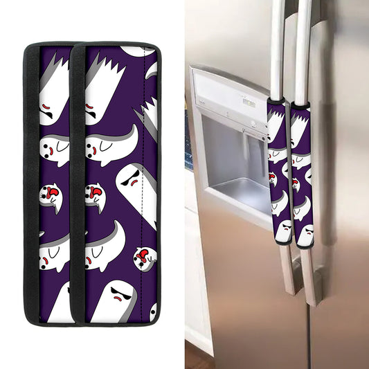 Cartoon Ghost Pattern Print Refrigerator Handle Covers
