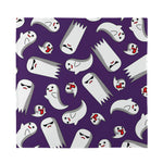 Cartoon Ghost Pattern Print Silk Bandana