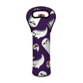 Cartoon Ghost Pattern Print Single Neoprene Wine Tote