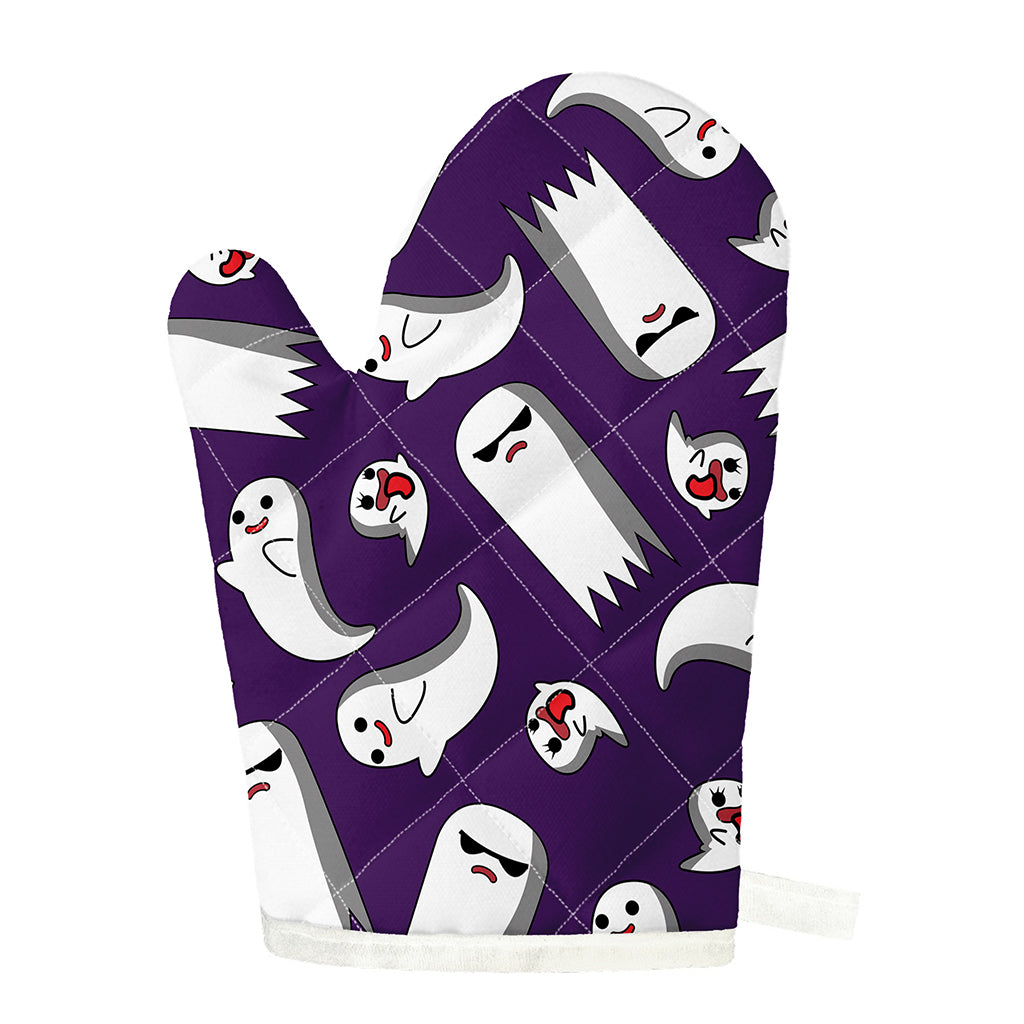 Cartoon Ghost Pattern Print Single Oven Mitt