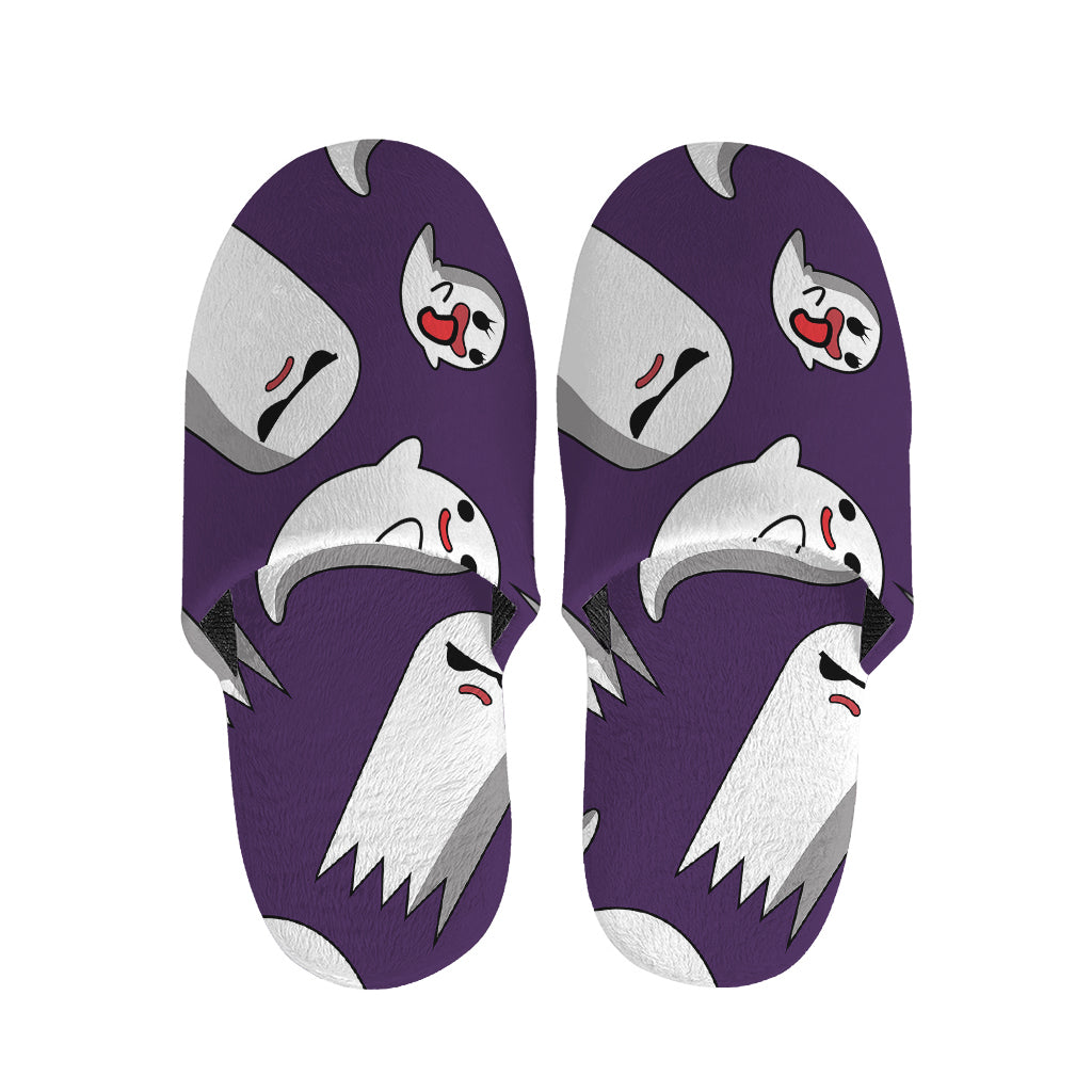 Cartoon Ghost Pattern Print Slippers