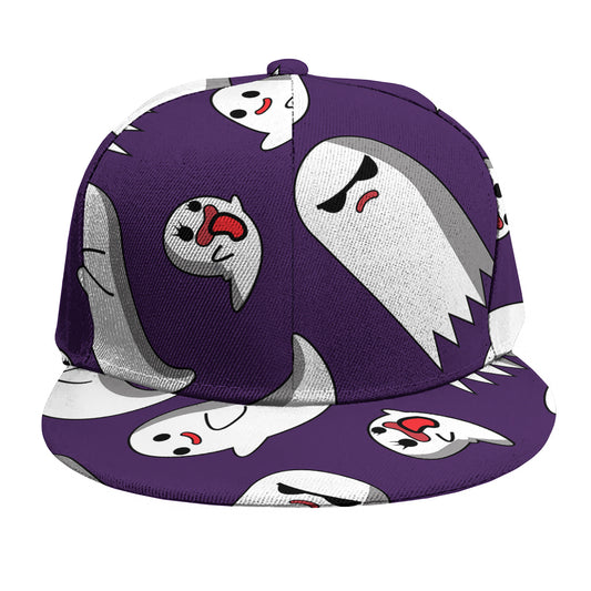Cartoon Ghost Pattern Print Snapback Cap