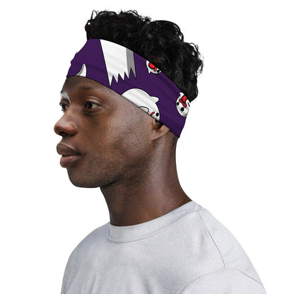 Cartoon Ghost Pattern Print Sports Headband