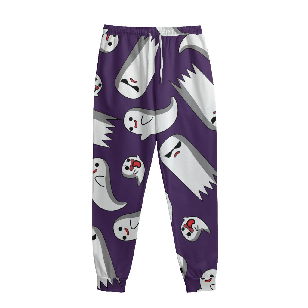 Cartoon Ghost Pattern Print Sweatpants