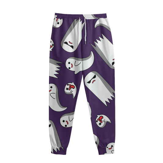 Cartoon Ghost Pattern Print Sweatpants