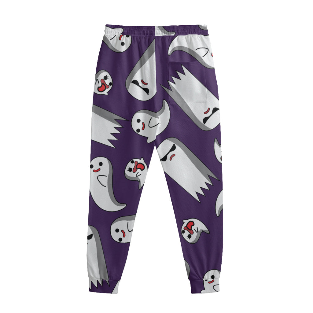 Cartoon Ghost Pattern Print Sweatpants