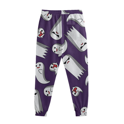 Cartoon Ghost Pattern Print Sweatpants