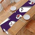 Cartoon Ghost Pattern Print Table Runner