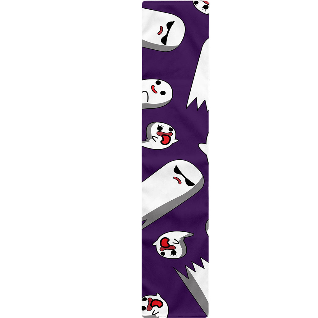 Cartoon Ghost Pattern Print Table Runner