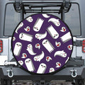 Cartoon Ghost Pattern Print Tire Cover