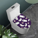 Cartoon Ghost Pattern Print Toilet Lid Cover