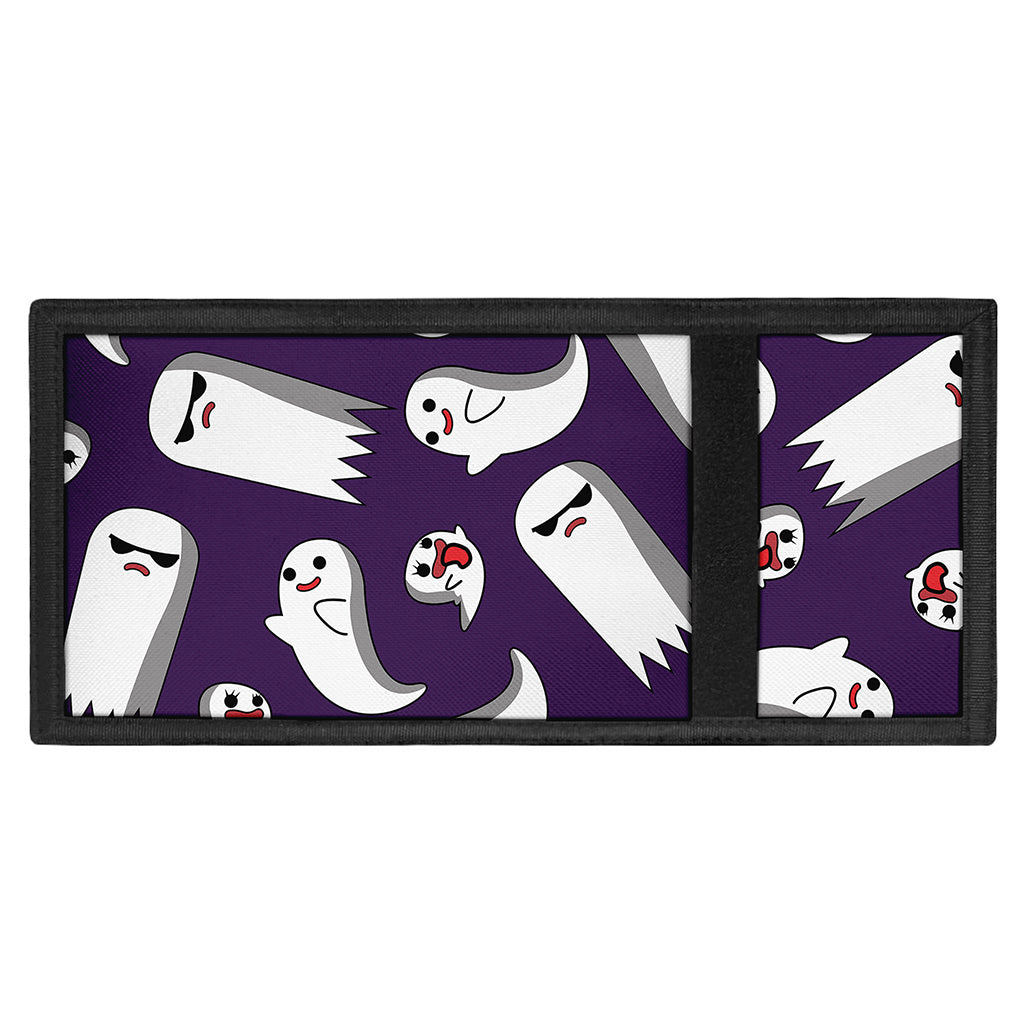 Cartoon Ghost Pattern Print Trifold Wallet