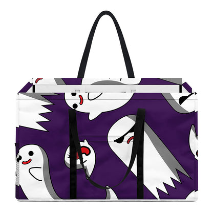 Cartoon Ghost Pattern Print Utility Tote Bag
