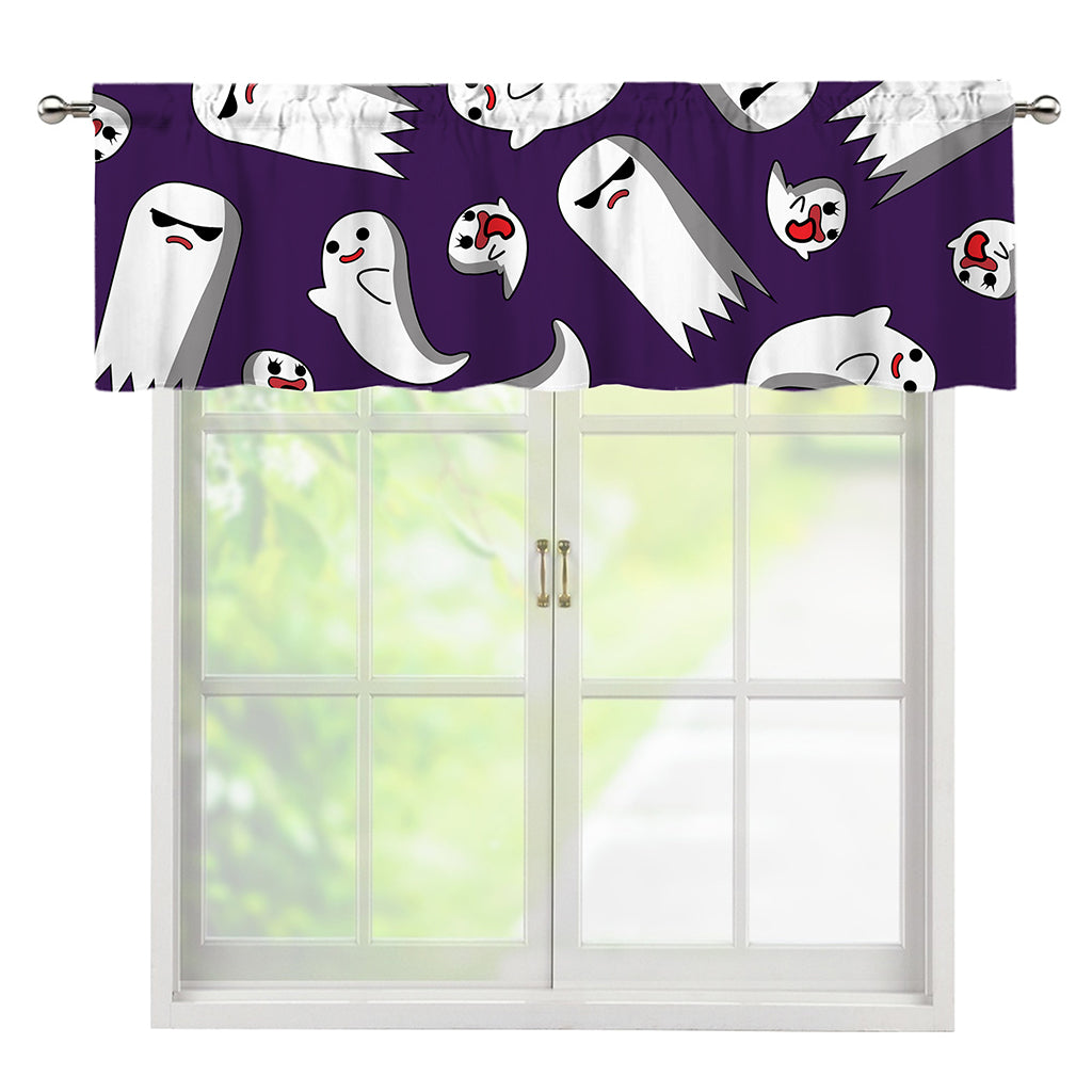 Cartoon Ghost Pattern Print Window Valance