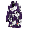 Cartoon Ghost Pattern Print Women's Bathrobe