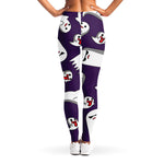 Cartoon Ghost Pattern Print Women's Leggings