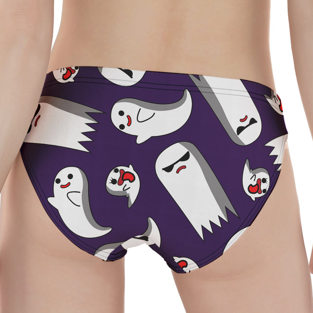 Cartoon Ghost Pattern Print Women's Panties