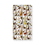 Cartoon Giraffe Pattern Print Baby Crib Sheet