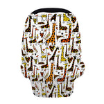 Cartoon Giraffe Pattern Print Baby Seat Cover