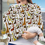 Cartoon Giraffe Pattern Print Baby Seat Cover