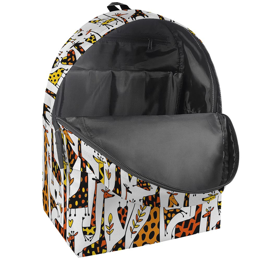 Cartoon Giraffe Pattern Print Backpack
