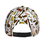 Cartoon Giraffe Pattern Print Baseball Cap
