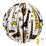 Cartoon Giraffe Pattern Print Basketball