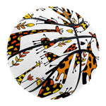 Cartoon Giraffe Pattern Print Basketball