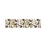 Cartoon Giraffe Pattern Print Bed Runner