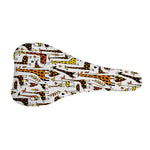 Cartoon Giraffe Pattern Print Bicycle Seat Cover