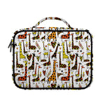Cartoon Giraffe Pattern Print Briefcase Bible Bag