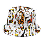 Cartoon Giraffe Pattern Print Bucket Hat