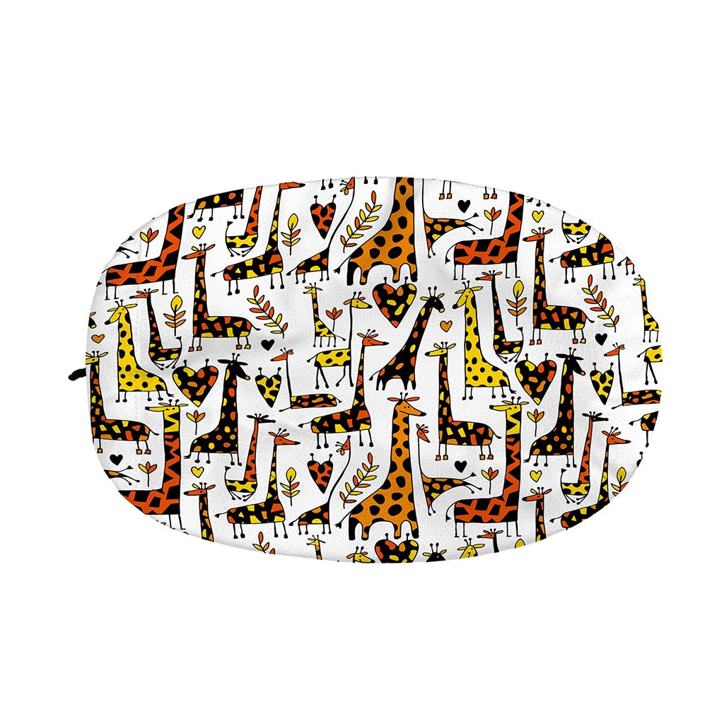 Cartoon Giraffe Pattern Print Car Side Mirror Covers