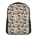 Cartoon Giraffe Pattern Print Casual Backpack