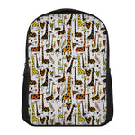 Cartoon Giraffe Pattern Print Casual Backpack