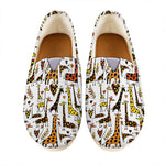 Cartoon Giraffe Pattern Print Casual Shoes