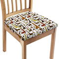 Cartoon Giraffe Pattern Print Chair Cushion Cover