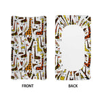 Cartoon Giraffe Pattern Print Changing Pad Cover