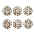 Cartoon Giraffe Pattern Print Coaster Set