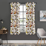 Cartoon Giraffe Pattern Print Curtain