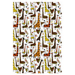 Cartoon Giraffe Pattern Print Curtain