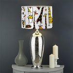Cartoon Giraffe Pattern Print Drum Lamp Shade
