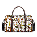 Cartoon Giraffe Pattern Print Duffel Bag