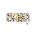 Cartoon Giraffe Pattern Print Extended Mouse Pad