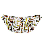 Cartoon Giraffe Pattern Print Fanny Pack