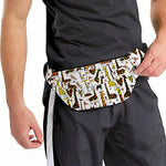 Cartoon Giraffe Pattern Print Fanny Pack
