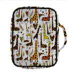 Cartoon Giraffe Pattern Print Front Pocket Bible Bag