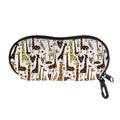Cartoon Giraffe Pattern Print Glasses Case